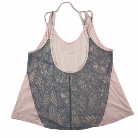 Lululemon Cool To Street Tank Womens Size 6 Blush Quartz / Banana Leaf - Picture 8 of 9